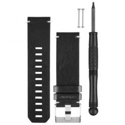Garmin Leather Watch Band Kit - Black D2 Bravo/Fenix 3/Fenix 3 HR for Watch Accessories