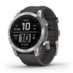Garmin Fenix 7 Smartwatch - Silver with Graphite Band for Watches