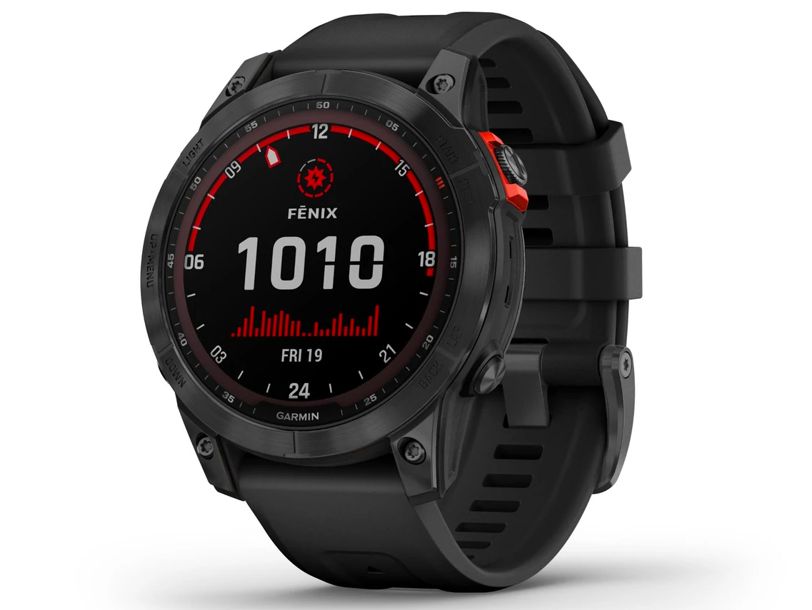 Garmin Fenix 7 Solar Smartwatch - Slate Grey with Black Band for Watches 3 Garmin Fenix 7 Solar Smartwatch - Slate Grey with Black Band for Watches