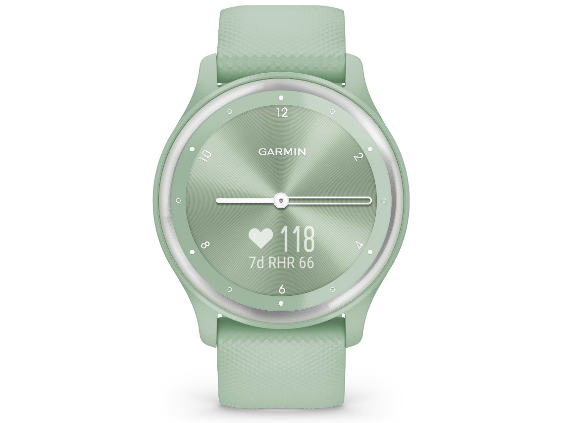 Garmin Vivomove Sport Smartwatch - Cool Mint Case and Silicone Ban for Watches 5 Garmin Vivomove Sport Smartwatch - Cool Mint Case and Silicone Ban for Watches - Image 3