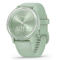 Garmin Vivomove Sport Smartwatch - Cool Mint Case and Silicone Ban for Watches