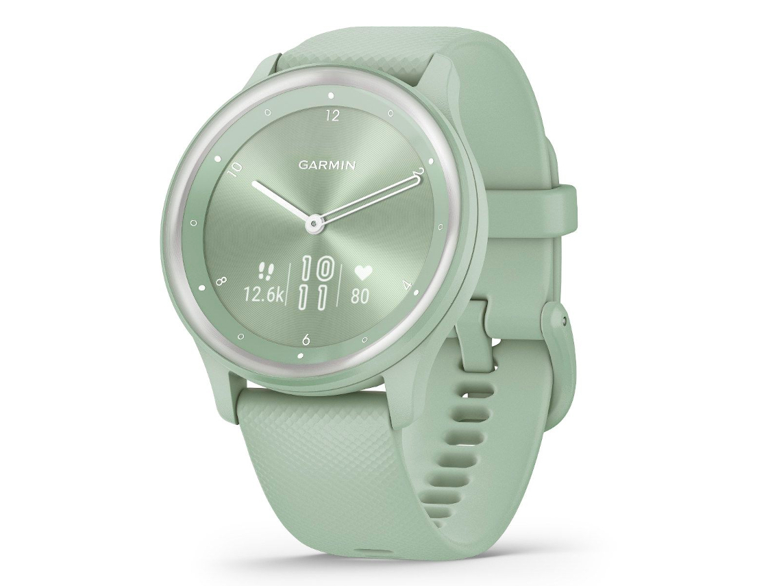 Garmin Vivomove Sport Smartwatch - Cool Mint Case and Silicone Ban for Watches 3 Garmin Vivomove Sport Smartwatch - Cool Mint Case and Silicone Ban for Watches