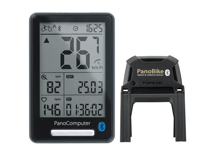 Topeak Panocomputer With Speed/Cadence Sensor - Black for Computers 3 Topeak Panocomputer With Speed/Cadence Sensor - Black for Computers