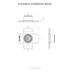 Quad Lock 360 Base-Flexible Adhesive for Phone Mounts -Electronics popular shop 99804 5