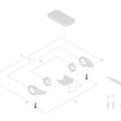 Shimano STEPS SC-E6100 Clamp Fixing Screw (2pcs) for Computer Accessories